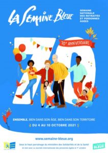 Affiche 70ième anniversaire de la Semaine Bleue