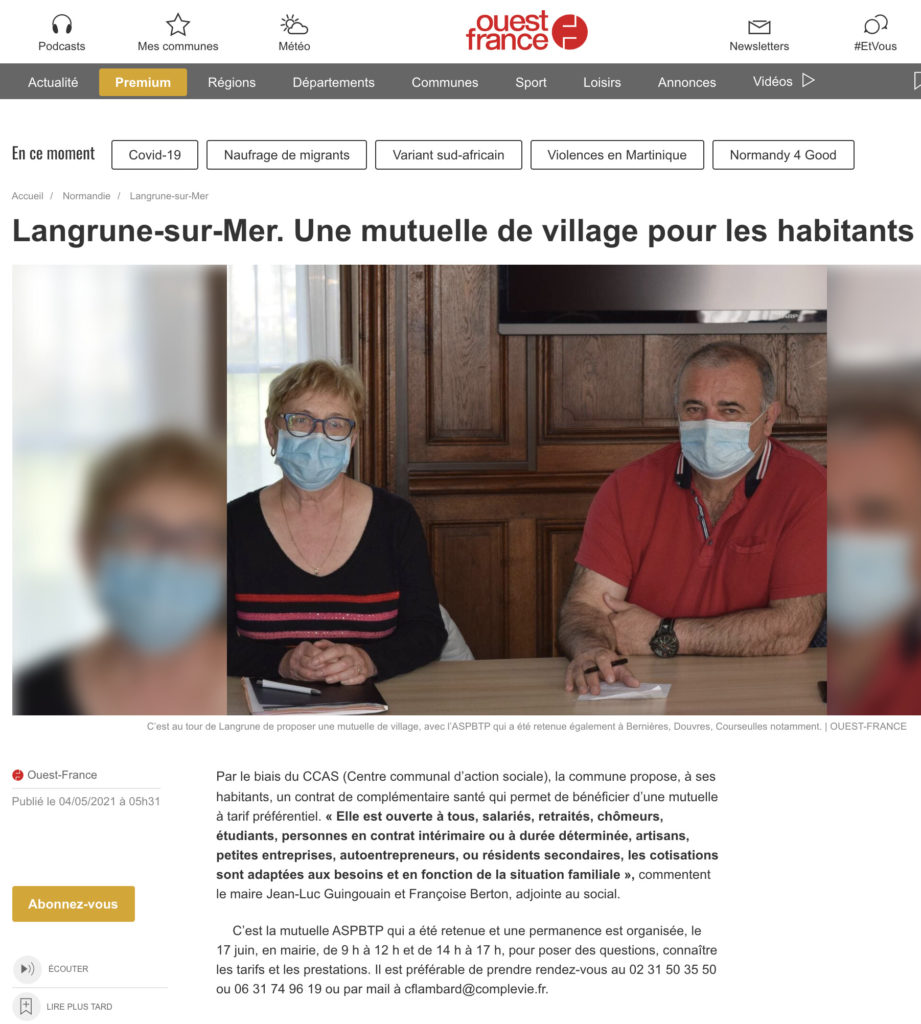Ouest France Mai 2021